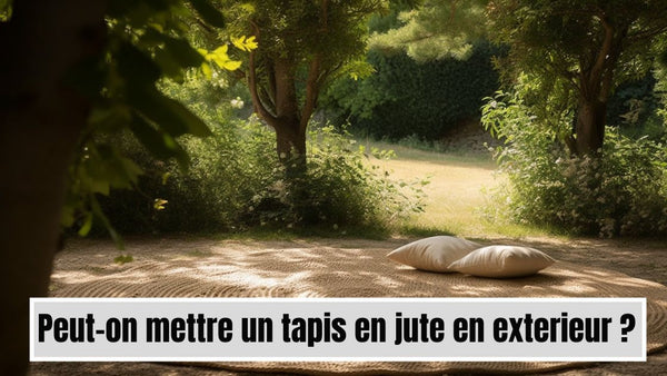 Peut-on mettre un tapis en jute dehors
