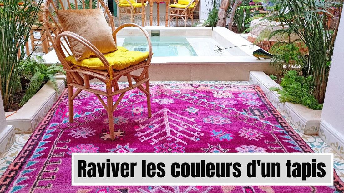 raviver les couleurs d'un tapis