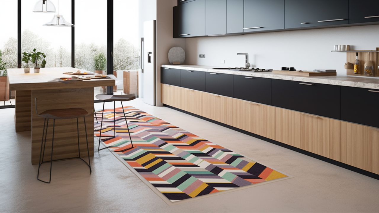 Tapis De Cuisine Antidérapant 60x90 Cm - Absorbant Diatomite - Motif Losange - Pour Devant évier, Sol