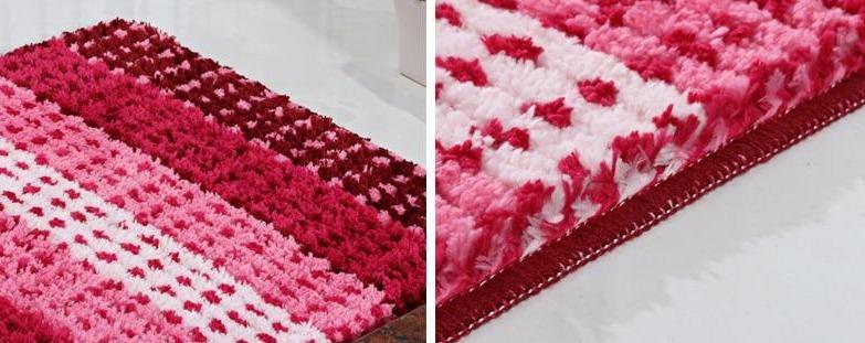 Grand Tapis de Bain Rouge