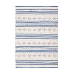 Tapis Berbère Blanc et Bleu Pastel