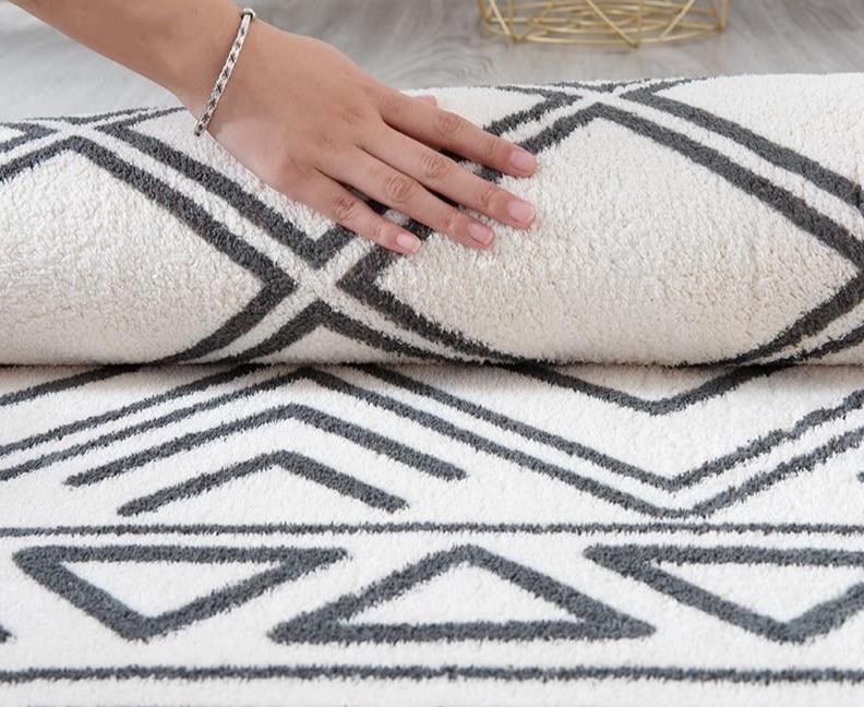 Tapis Berbère Blanc et Noir