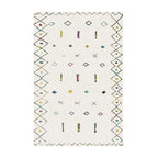 Tapis Berbère Blanc Ethnique