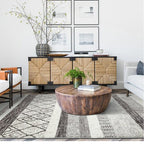 Tapis Berbère Gris Blanc 