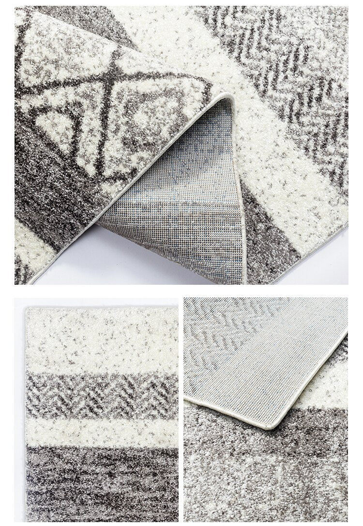 Tapis Berbère Gris et Blanc