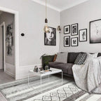 Tapis Berbère Gris et Blanc Grand