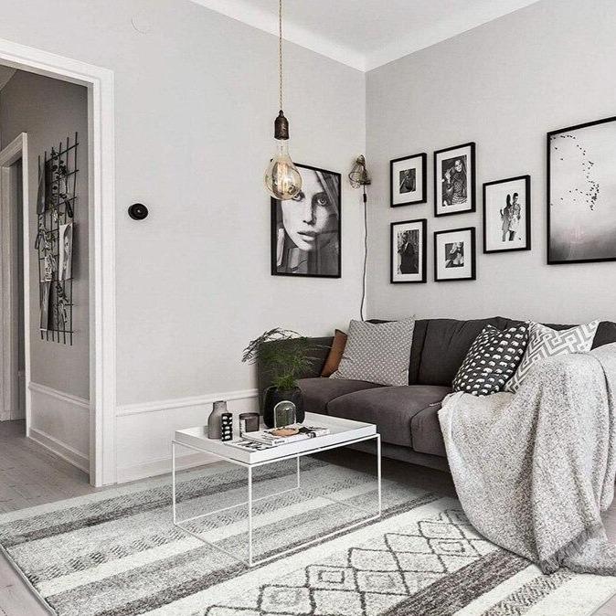 Tapis Berbère Gris et Blanc Grand