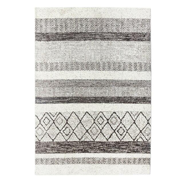 Grand Tapis Berbère Gris et Blanc