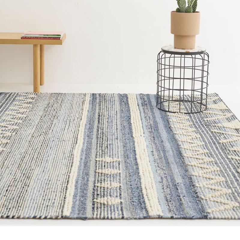 Tapis Berbère Gris et Bleu