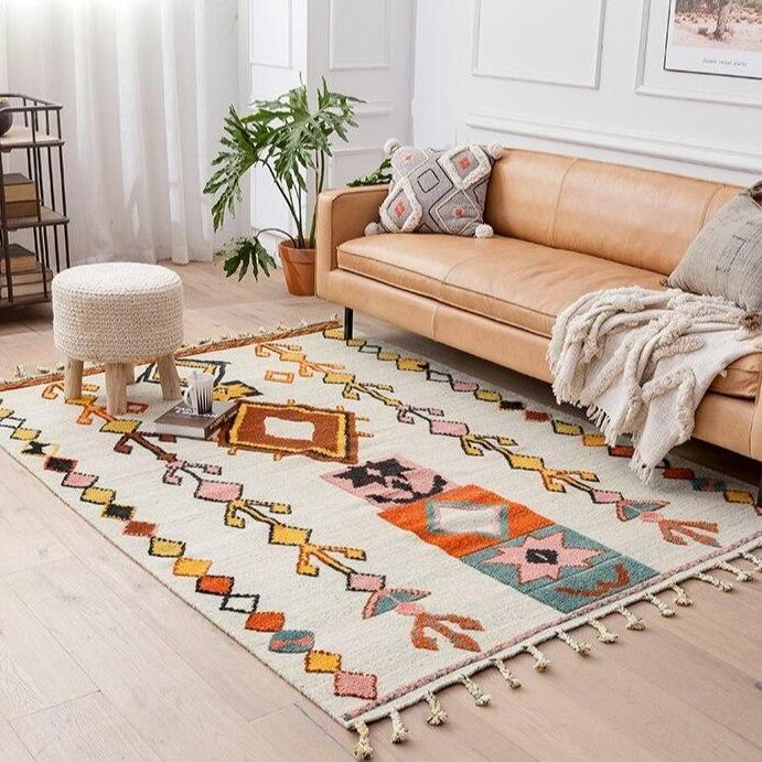 Tapis Berbère Jute Traditionnel