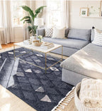 Tapis Berbère Laine Noir Epais