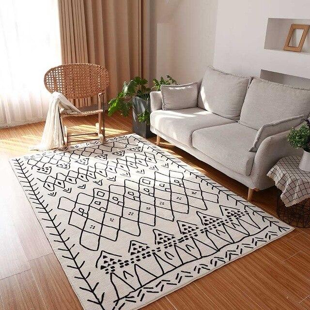 Tapis Berbère Noir Blanc