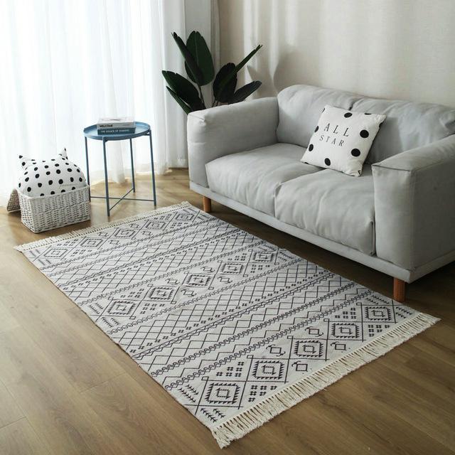 Tapis Blanc de Salon