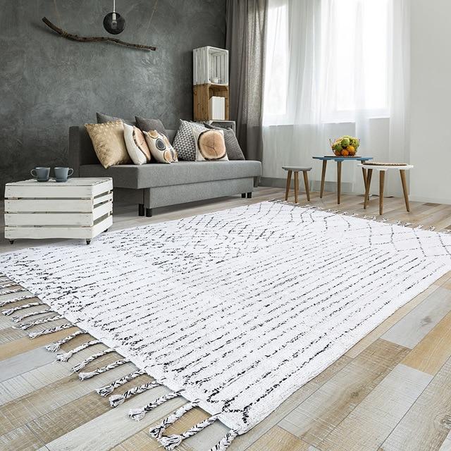 Tapis Blanc Style Berbère