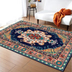 Tapis Bleu Foncé Salon