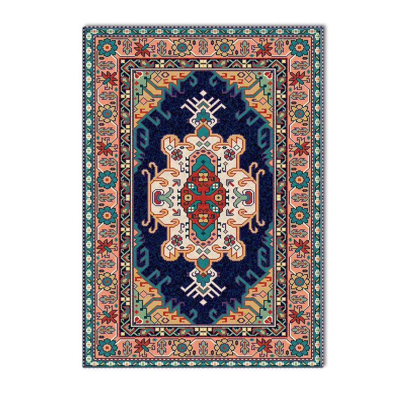 Tapis Bleu Foncé Salon