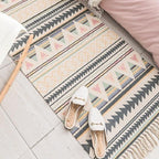 Tapis Chambre Fille Rose et Gris