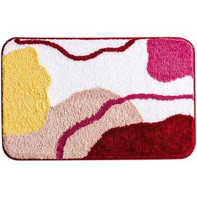 Tapis de Bain Antidérapant Rouge 