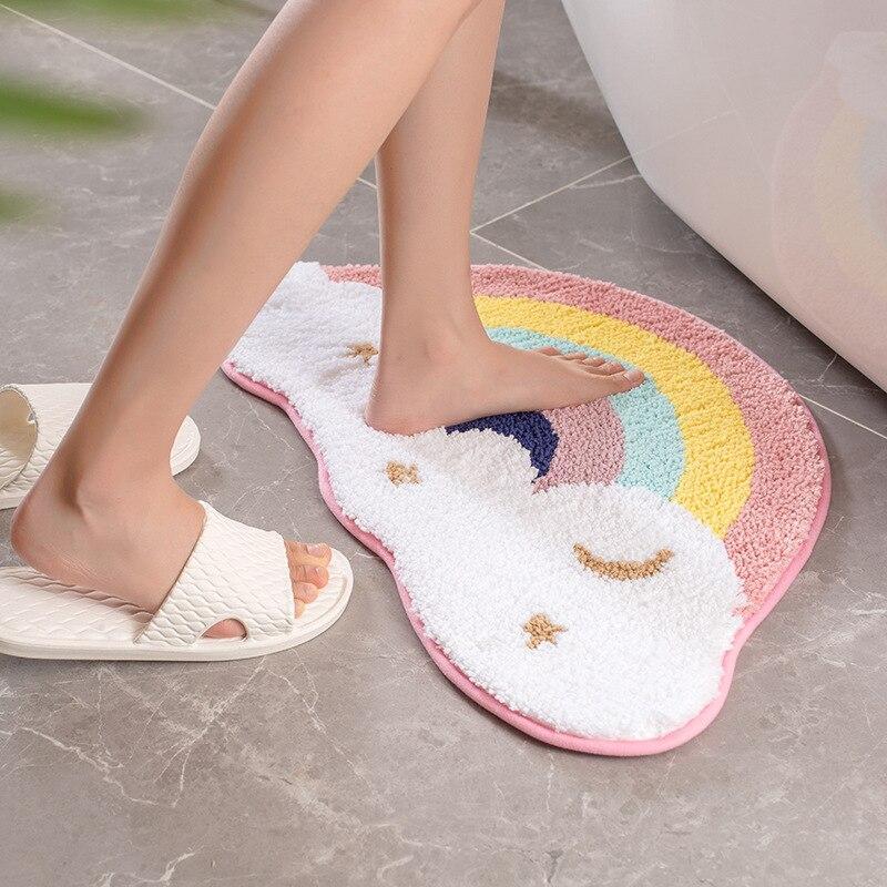 Uno-Tapis de bain antidérapant super absorbant, tapis d'entrée de maison,  tapis de cuisine, tapis de chambre, tapis de couloir, carte des barrage  arc-en-ciel, Doorvirus - AliExpress