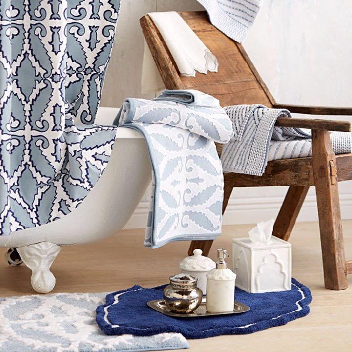 Tapis de Bain Bleu Original