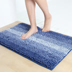 Tapis de Bain Bleu Paon