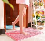 Tapis de Bain Chenille Rose