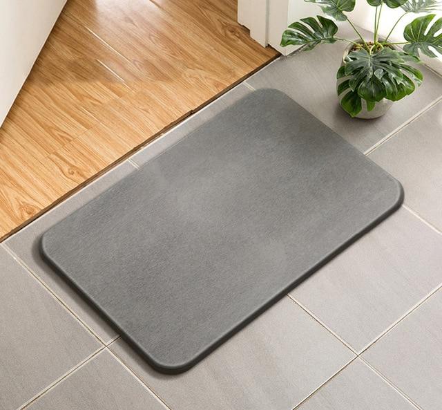 Tapis de Bain Diatomite Gris