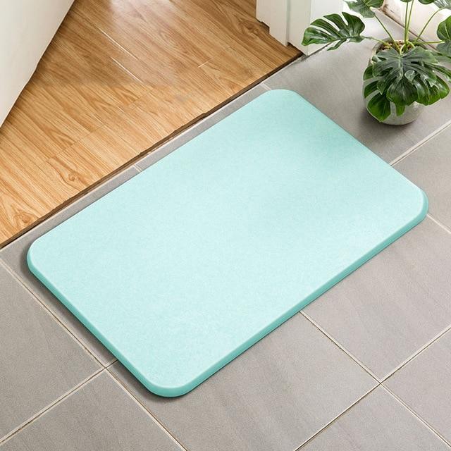 Tapis de Bain Diatomite Turquoise