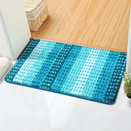 Tapis de Bain Épais Bleu