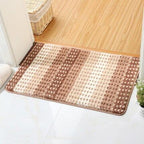 Tapis de Bain Épais Marron et Beige