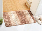Tapis de Bain Épais Marron et Beige