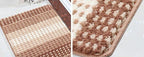 Tapis de Bain Épais Marron et Beige