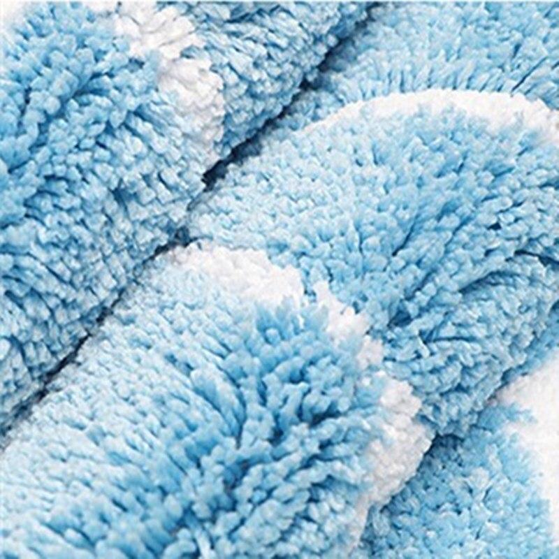 Tapis de Bain Feuille Bleu