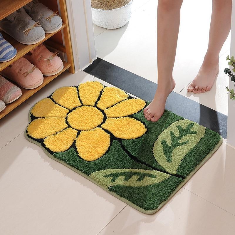 Tapis de Bain Fleuri