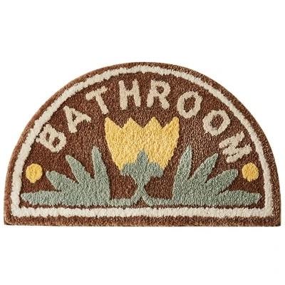 Tapis de Bain Fleur Jaune