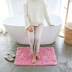 Tapis de Bain Fleurs Rose