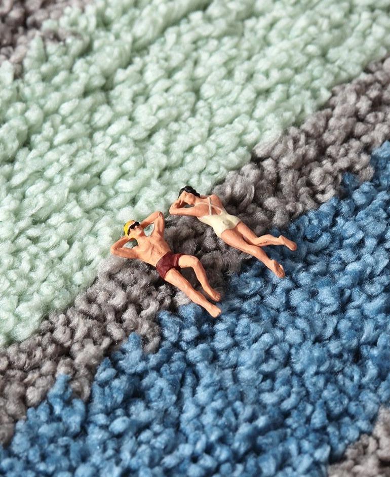 Tapis de Bain Gris Anthracite