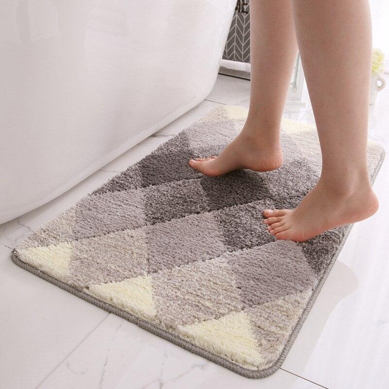 Tapis de Bain Gris Argent