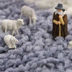 Tapis de Bain Gris et Blanc