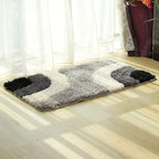 Tapis de Bain Gris et Noir