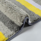 Tapis de Bain Jaune Gris