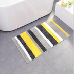 Tapis de Bain Jaune Gris Epais