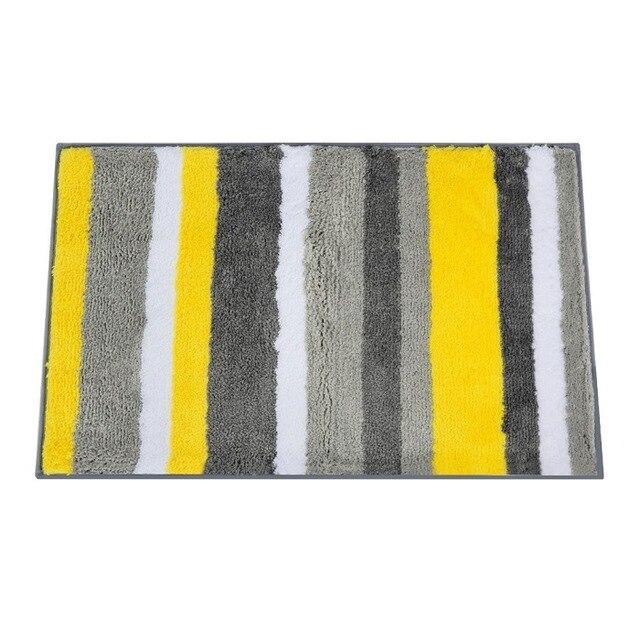 Tapis de Bain Jaune Gris Doux
