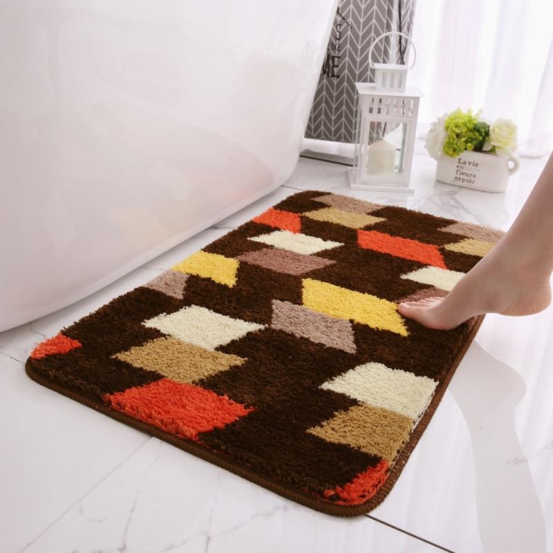 Tapis de Bain Marron Epais