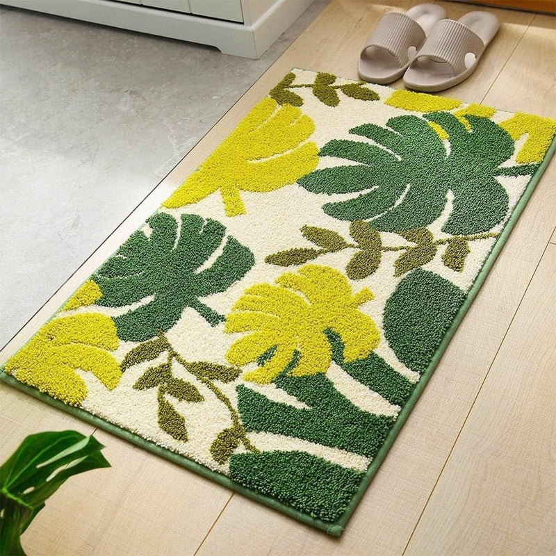 Tapis de Bain Motif Feuilles