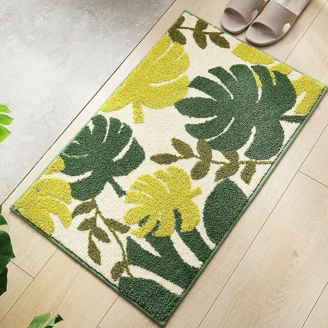 Tapis de Bain Motif Feuilles