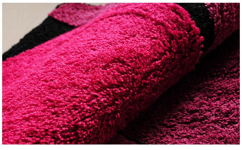 Tapis de Bain Rond Rouge