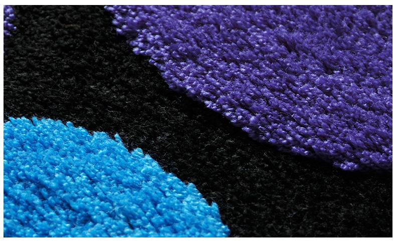 Tapis de Bain Ronds Bleu