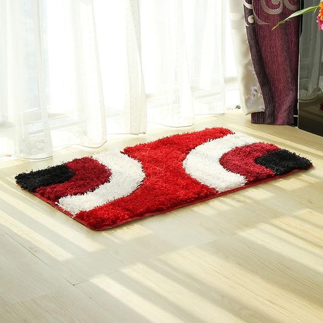 Tapis de Bain Rouge Cerise 