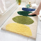 Tapis de Bain Vert et Blanc